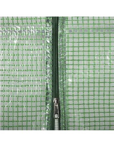 Outsunny Walk In Greenhouse with Shelves, Portable Gardening Plant Grow House for Outdoor with 2 Tier Shelf, Roll-Up Zippered Do