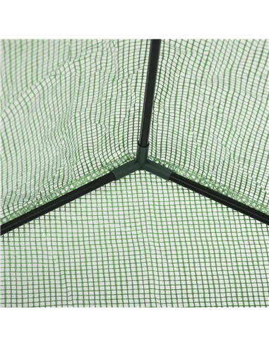 Outsunny Walk In Greenhouse with Shelves, Portable Gardening Plant Grow House for Outdoor with 2 Tier Shelf, Roll-Up Zippered Do