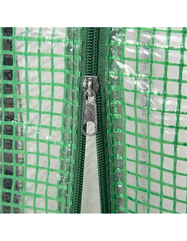 Outsunny 100 x 50 x 150cm Tomato Greenhouse Steel Frame PE Cover with Roll-up Door Outdoor for Backyard, Balcony, Garden, Green