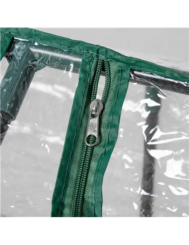 Outsunny Mini Greenhouse Portable Flower Planter Vegetable Grow House for Garden Backyard with Zipped Windows, 120 x 60 x 60 cm,