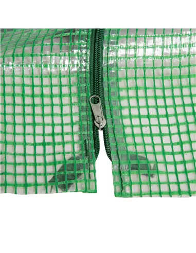 Outsunny Mini Small Greenhouse with Steel Frame & PE Cover & Zippered Window Poly tunnel Steeple for Plants Vegetables, 180 x 90