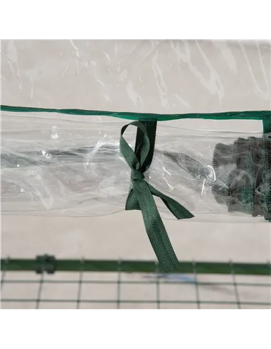 Outsunny 3 Tier Mini Greenhouse Portable Garden Grow House with Roll Up Door and Wire Shelves, 69L x 49W x 125H cm, Clear