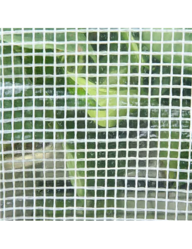 Outsunny Walk In Greenhouse with 2 Tier Shelf, Portable Gardening Plant Grow House Tomato Greenhouse with Roll up Zip Panel Door