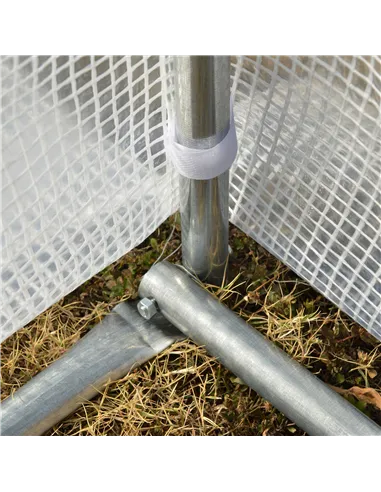 Outsunny 4 x 3 x 2 m Polytunnel Greenhouse with Roll-up Side Walls, Walk-in Grow House Tent with Steel Frame, Reinforced Cover, 