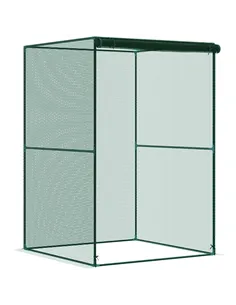 Outsunny 120 x 120cm Compact Plant Cage, with Netting - Green