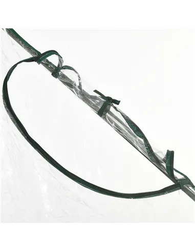 Outsunny Walk In Tomato Greenhouse Garden Outdoor Mini Greenhouse Flower Planter Steel Frame with Zipped Door & Window, PVC Cove