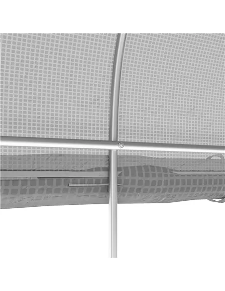 Outsunny 3 x 2(m) Walk-in Polytunnel Greenhouse, Zipped Roll Up Sidewalls, Mesh Door, 6 Mesh Windows, Tunnel Warm House Tent wit