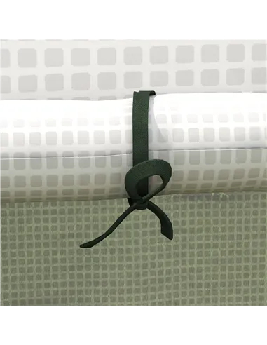 Outsunny Greenhouse Cover Replacement Walk-in PE Hot House Cover with Roll-up Door and Windows, 140 x 143 x 190cm, White