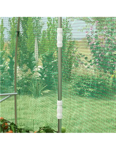 Outsunny Sprinkler System Polytunnel Greenhouse, 3 x 2m, Green