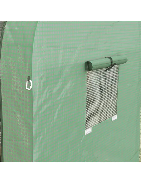 Outsunny Tomato Greenhouse, Garden Growhouse with 2 Roll-up Doors and 4 Mesh Windows, Portable Indoor Outdoor Green House, 185 x