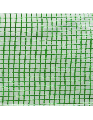 Outsunny Walk-In Garden Polytunnel Greenhouse with Steel Frame, PE Cover, Roll-Up Door and 4 Windows, 2.5 x 2m, Green