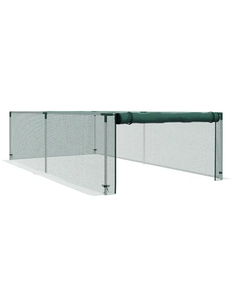 Outsunny 8' x 4' Plant Protection Cage, with Door, Green