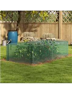 Outsunny 8' x 4' Plant Protection Cage, with Door, Green 2