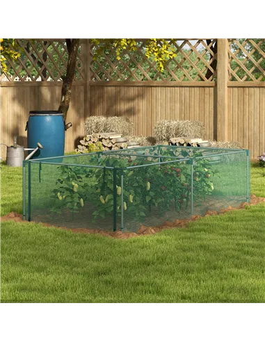 Outsunny 8' x 4' Plant Protection Cage, with Door, Green