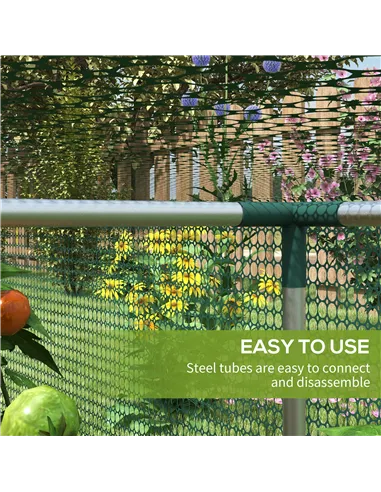 Outsunny 8' x 4' Plant Protection Cage, with Door, Green