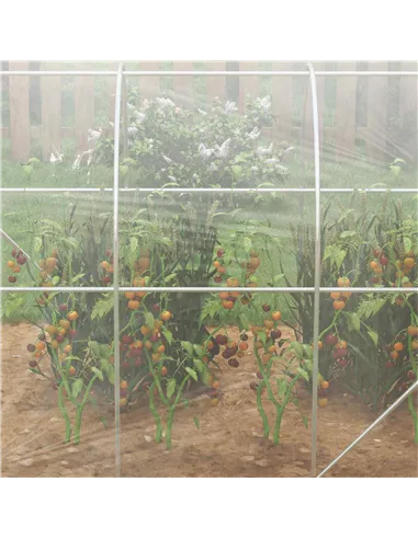 Outsunny Polytunnel Greenhouse Walk-in Grow House with PE Cover, Door and Galvanised Steel Frame, 3 x 2 x 2m, Clear