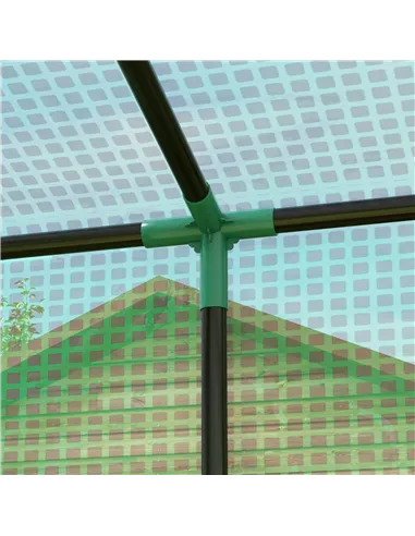 Outsunny 77 x 196cm Walk-In Greenhouse, with Accessories