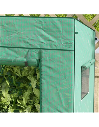 Outsunny 77 x 196cm Walk-In Greenhouse, with Accessories