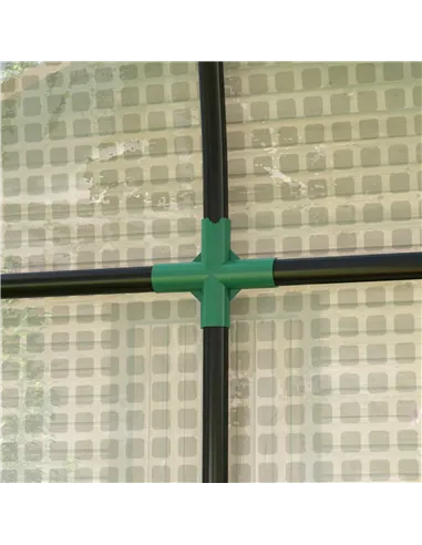 Outsunny 200 x 100cm Walk-In Greenhouse, with Zipped Doors - White