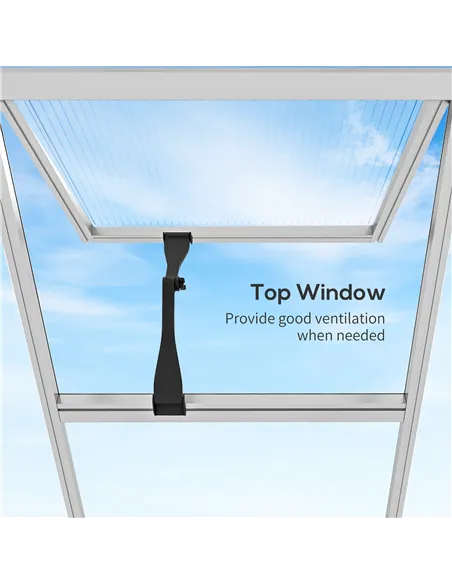 Outsunny 6 x 6ft Aluminium Frame Greenhouse