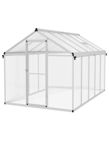 Outsunny 10 x 6ft Aluminium Frame Walk-In Greenhouse