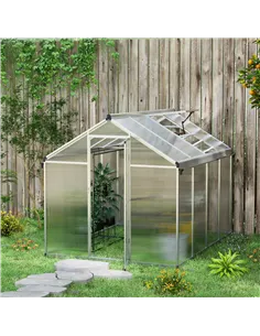 Outsunny 8 x 6ft Aluminium Frame Greenhouse 2