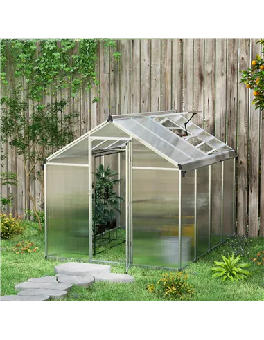 Outsunny 8 x 6ft Aluminium Frame Greenhouse