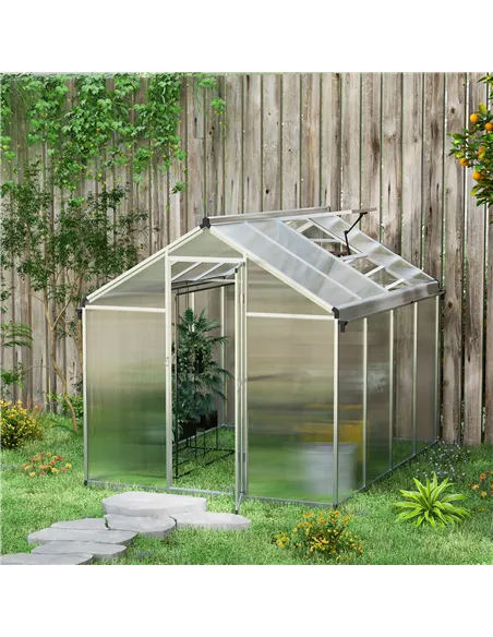Outsunny 8 x 6ft Aluminium Frame Greenhouse