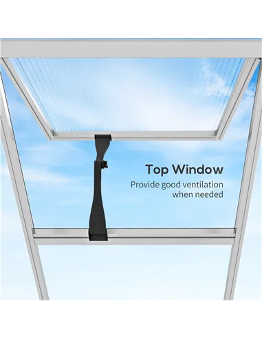 Outsunny 8 x 6ft Aluminium Frame Greenhouse