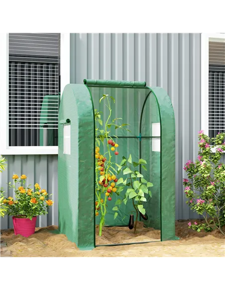 Outsunny 94 x 94cm Mini Portable Greenhouse - Green