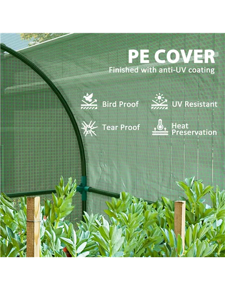 Outsunny 94 x 94cm Mini Portable Greenhouse - Green