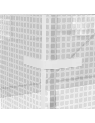 Outsunny 245 x 200cm Polytunnel Greenhouse - White