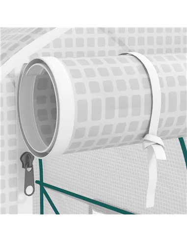 Outsunny 245 x 200cm Polytunnel Greenhouse - White