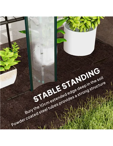 Outsunny 46 x 215cm Nine-Shelf Greenhouse