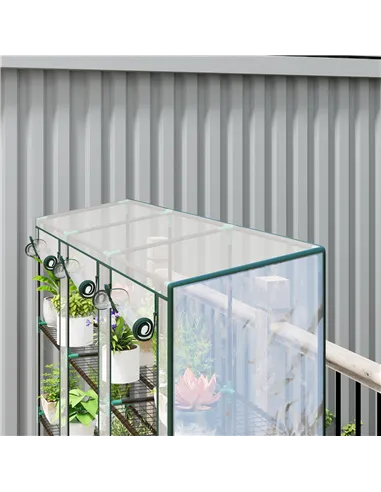 Outsunny 46 x 215cm Nine-Shelf Greenhouse
