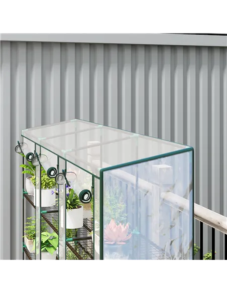 Outsunny 46 x 215cm Nine-Shelf Greenhouse