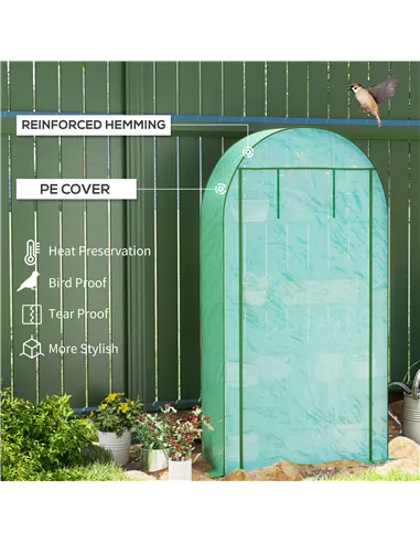 Outsunny Four Shelf Mini Greenhouse - Green