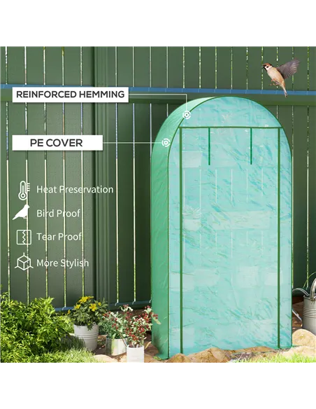 Outsunny Four Shelf Mini Greenhouse - Green