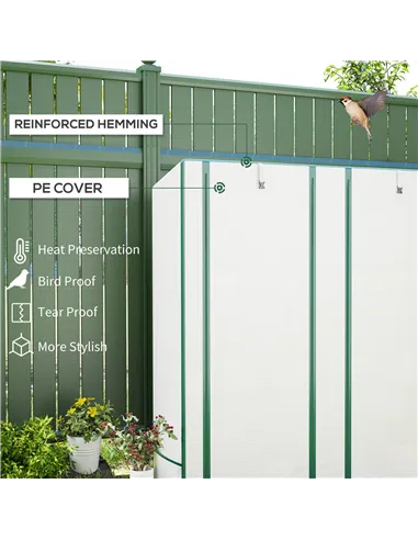 Outsunny Three-Tier Mini Greenhouse - White