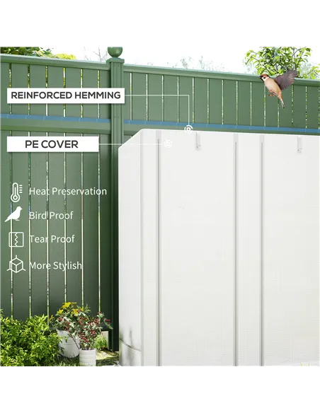 Outsunny Three-Tier Mini Greenhouse - White