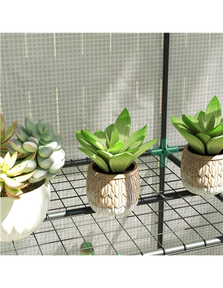 Outsunny Three-Tier Mini Greenhouse - White