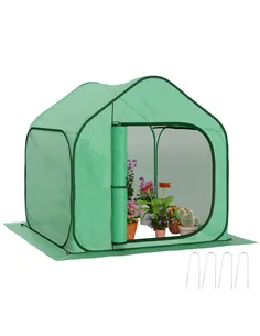 Outsunny 150 x 148cm Pop-Up Greenhouse - Green