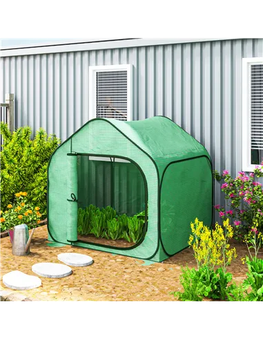 Outsunny 150 x 148cm Pop-Up Greenhouse - Green