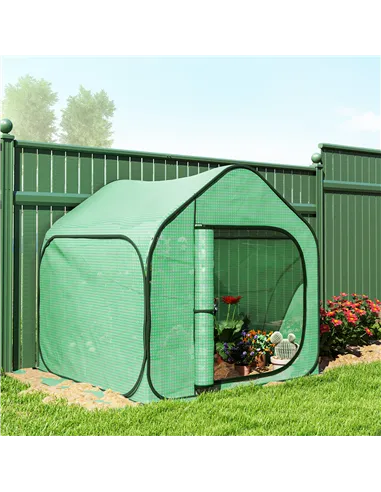 Outsunny 150 x 148cm Pop-Up Greenhouse - Green