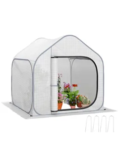Outsunny 150 x 148cm Pop-Up Greenhouse - White