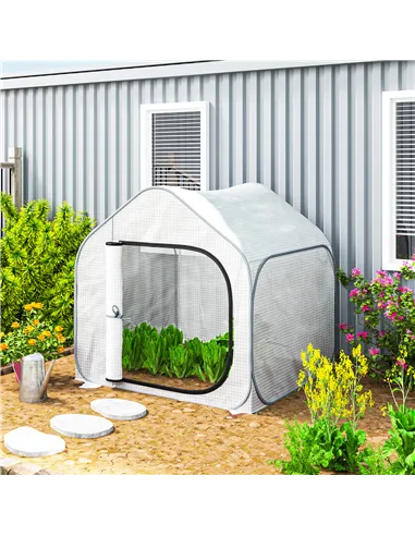Outsunny 150 x 148cm Pop-Up Greenhouse - White