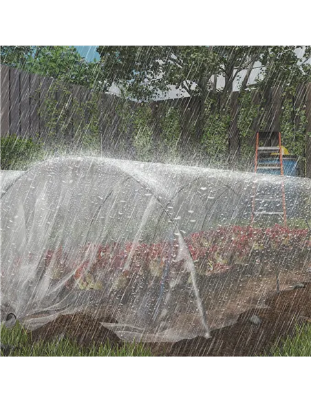 Outsunny 6 X 10m Heavy Duty (150um/6mil) Polypropylene Greenhouse Cover Replacement, UV Resistant Waterproof Plastic Polytunnel 