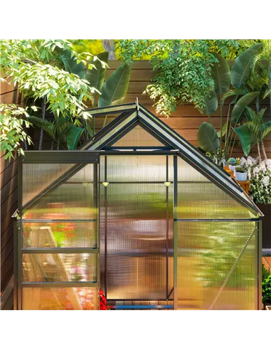 Outsunny 192.5 x 131cm Walk-In Polycarbonate Greenhouse
