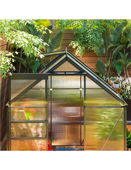 Outsunny 192.5 x 131cm Walk-In Polycarbonate Greenhouse