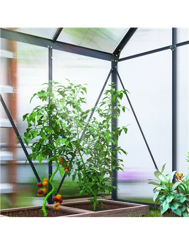 Outsunny 192.5 x 131cm Walk-In Polycarbonate Greenhouse